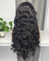 Burmese Virgin Custom Closure Wig High-end HD #1B 2x6 4x4 5x5 6x6